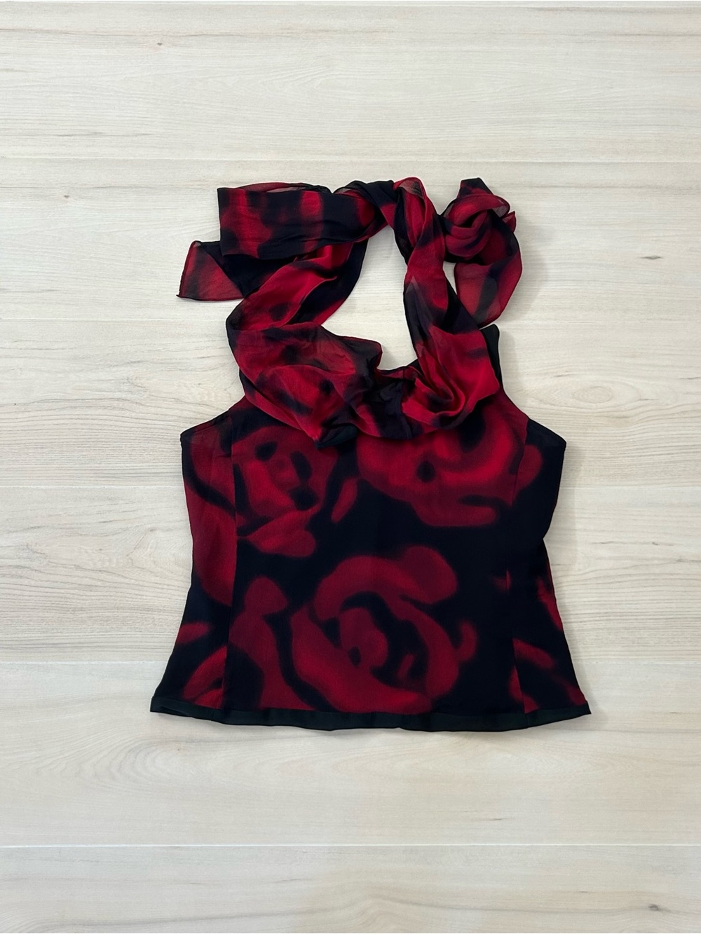 digital rose express halter top